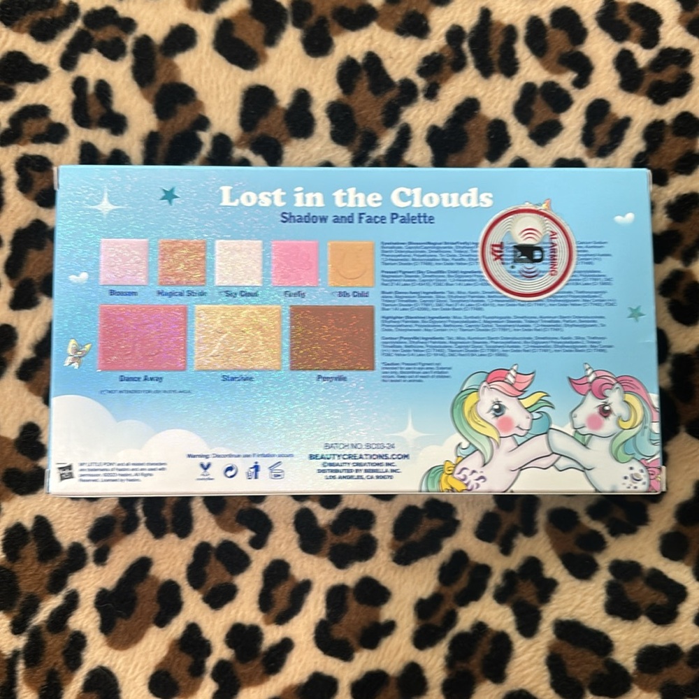 MY LITTLE PONY 🩷 Eyeshadow Face Pallette Makeup 80s Pink Pastel Cloud Beauty - Picture 4 of 15
